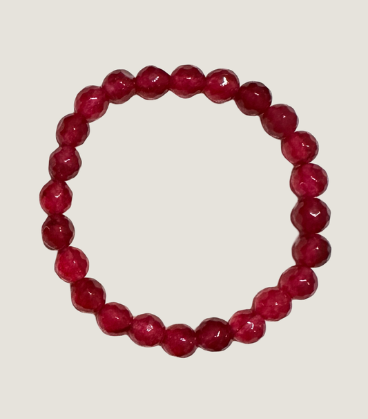 Ruby Jade Enigma Bracelet