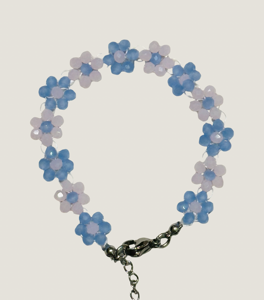 Blue x Pink Bloom Bracelet