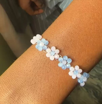 Blue x Pink Bloom Bracelet